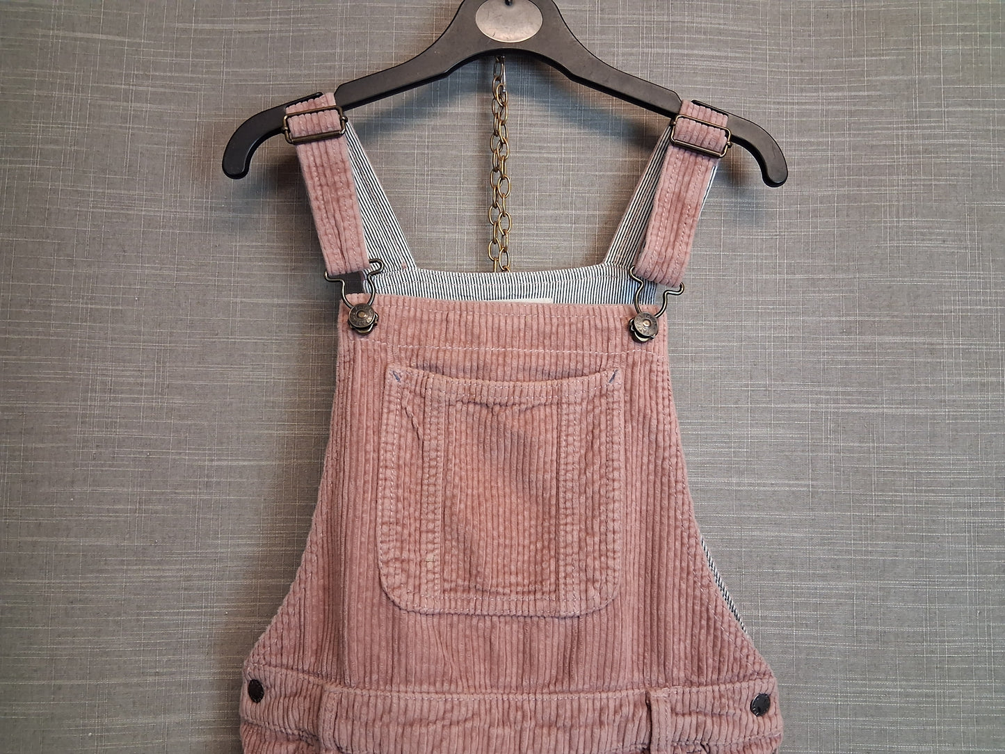 Fat Face Girls Dusky Pink Corduroy Pinafore Dress Age 10-11 Years