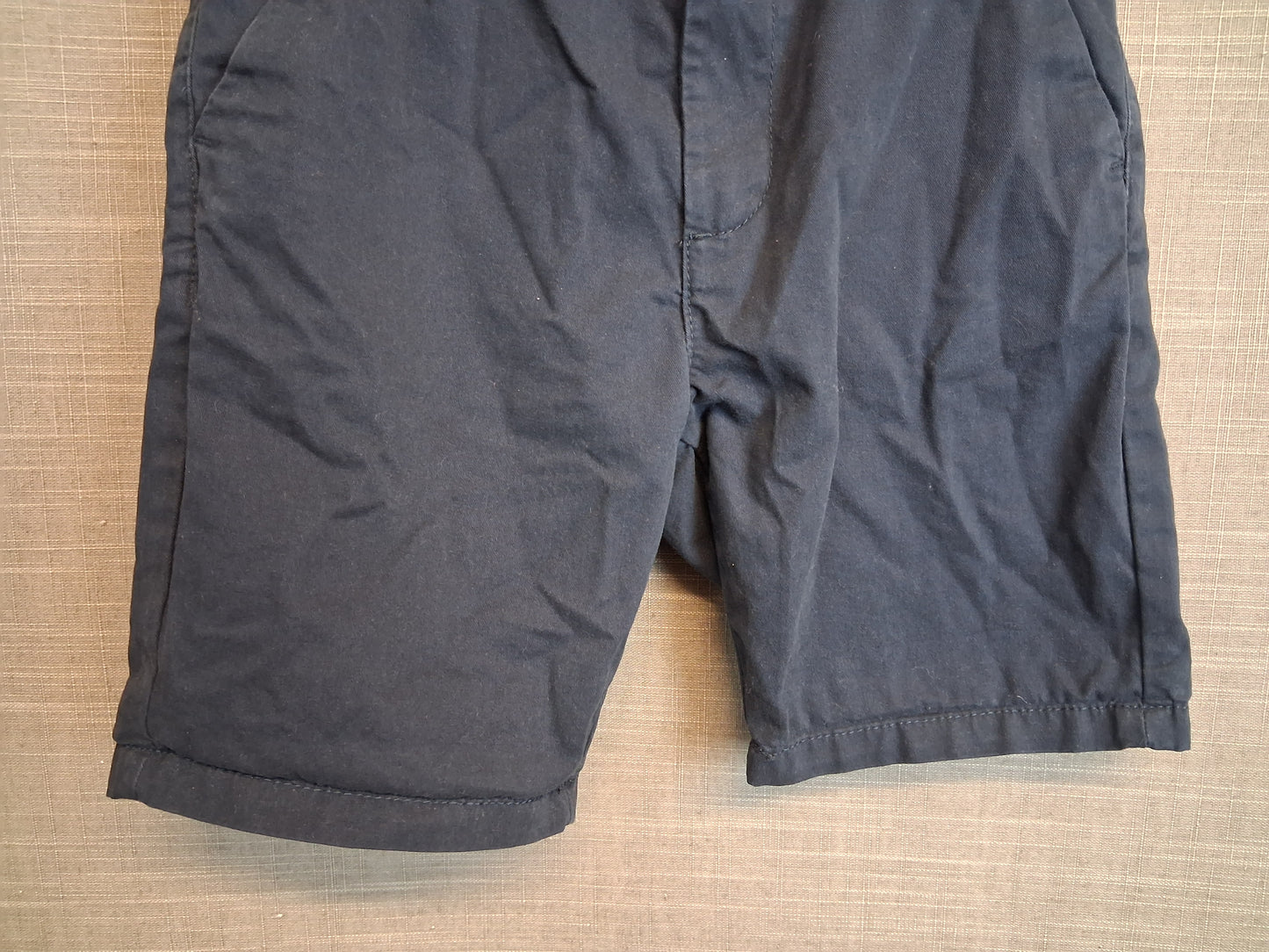 Next Boys Chino Shorts Blue Age 7 Years Adjustable Waist