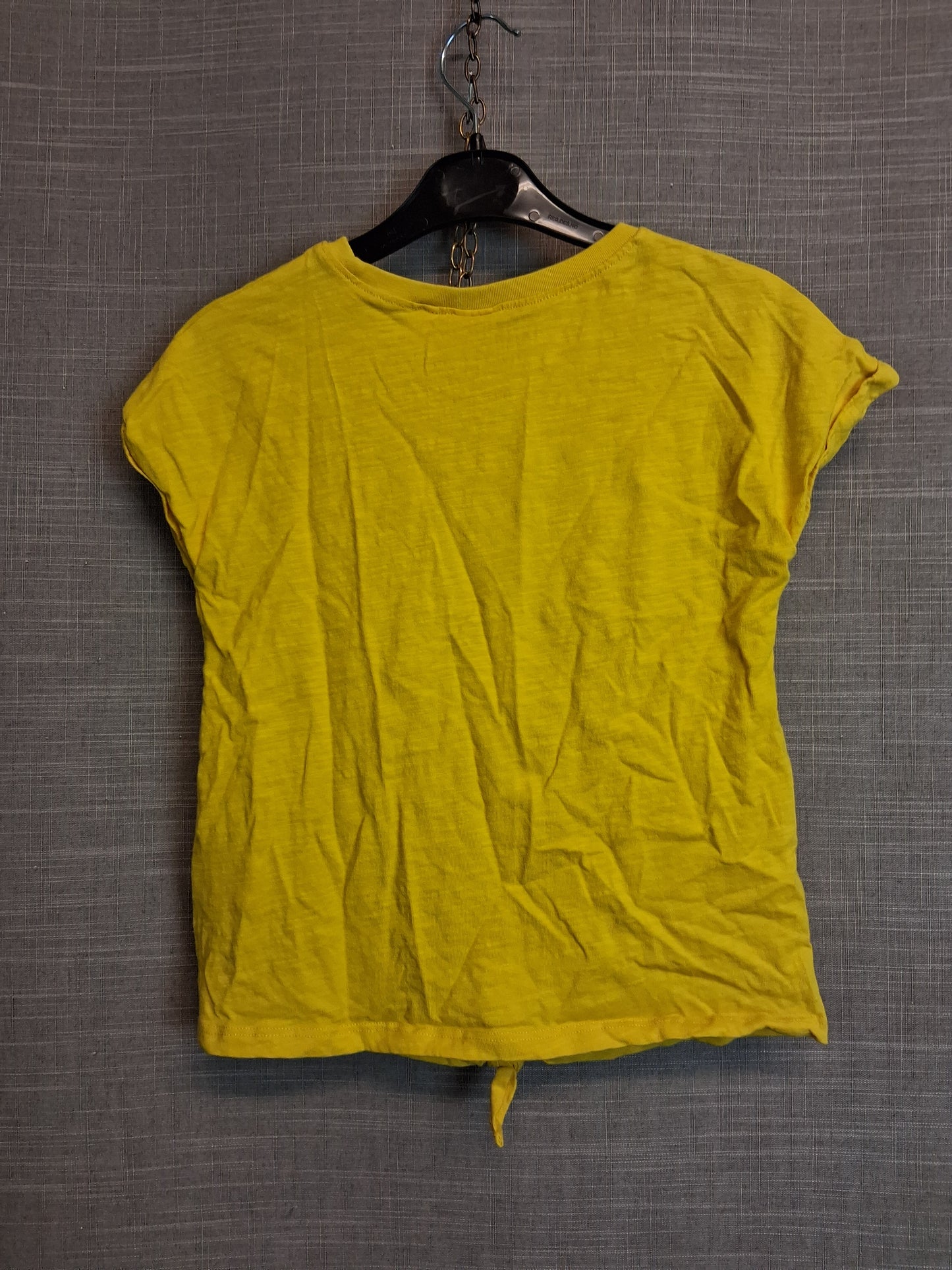 Next Girls Yellow Tie Front Cap Sleeve T-Shirt Age 4-5 Years