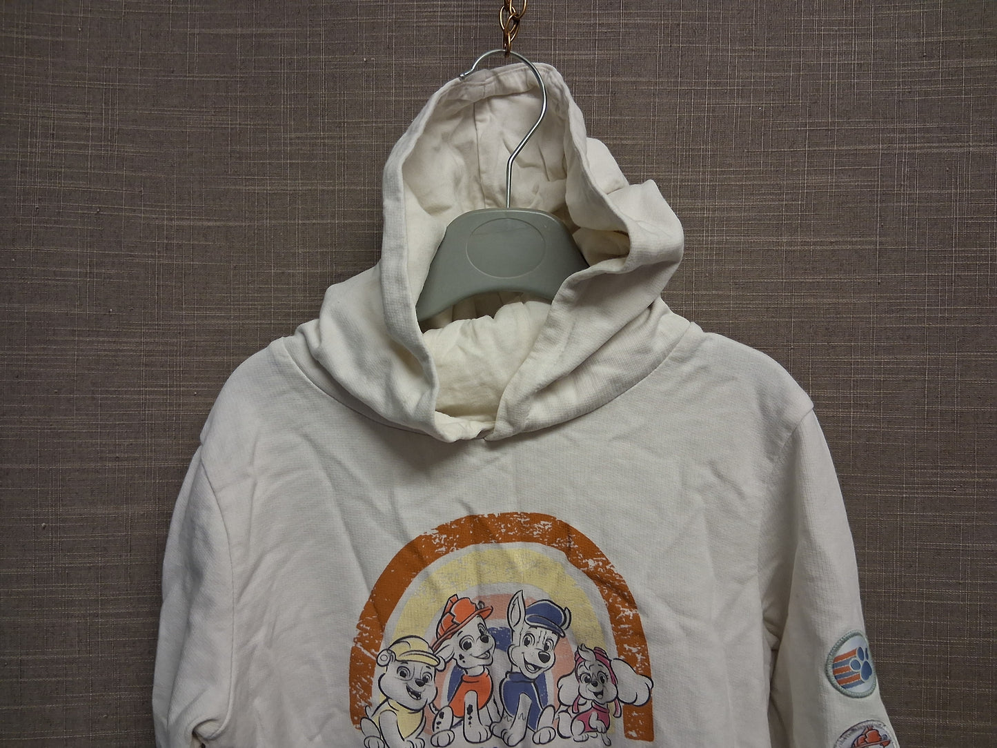 George Paw Patrol Boys Cream Hoodie Age 2-3 Years