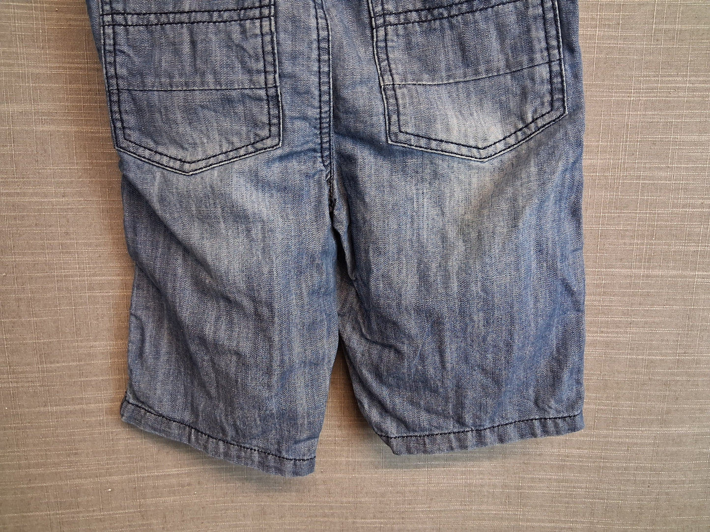 TU Boys Denim Shorts Jorts Blue Elastic Waist Age 4-5 Years