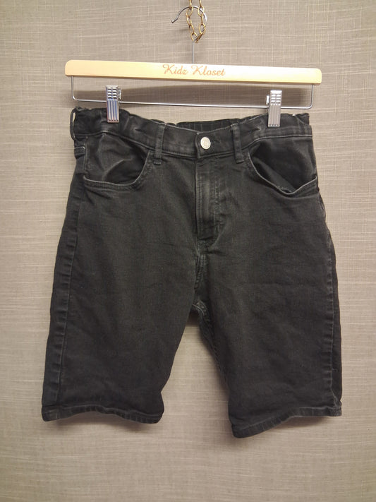 H&M Boys Black Denim Slim Fit Shorts Age 13-14 Years