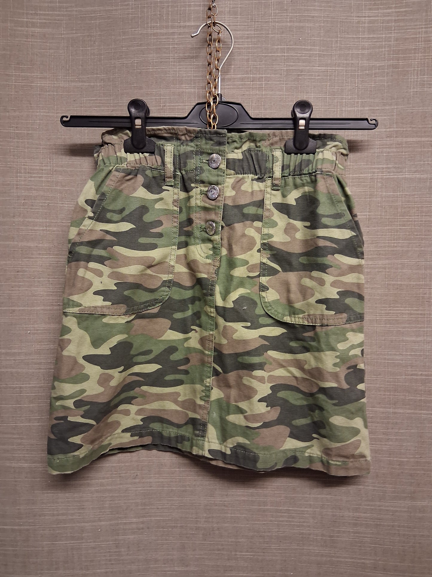 Matalan Girls Camouflage Denim Skirt Elastic Waist Age 12 Years