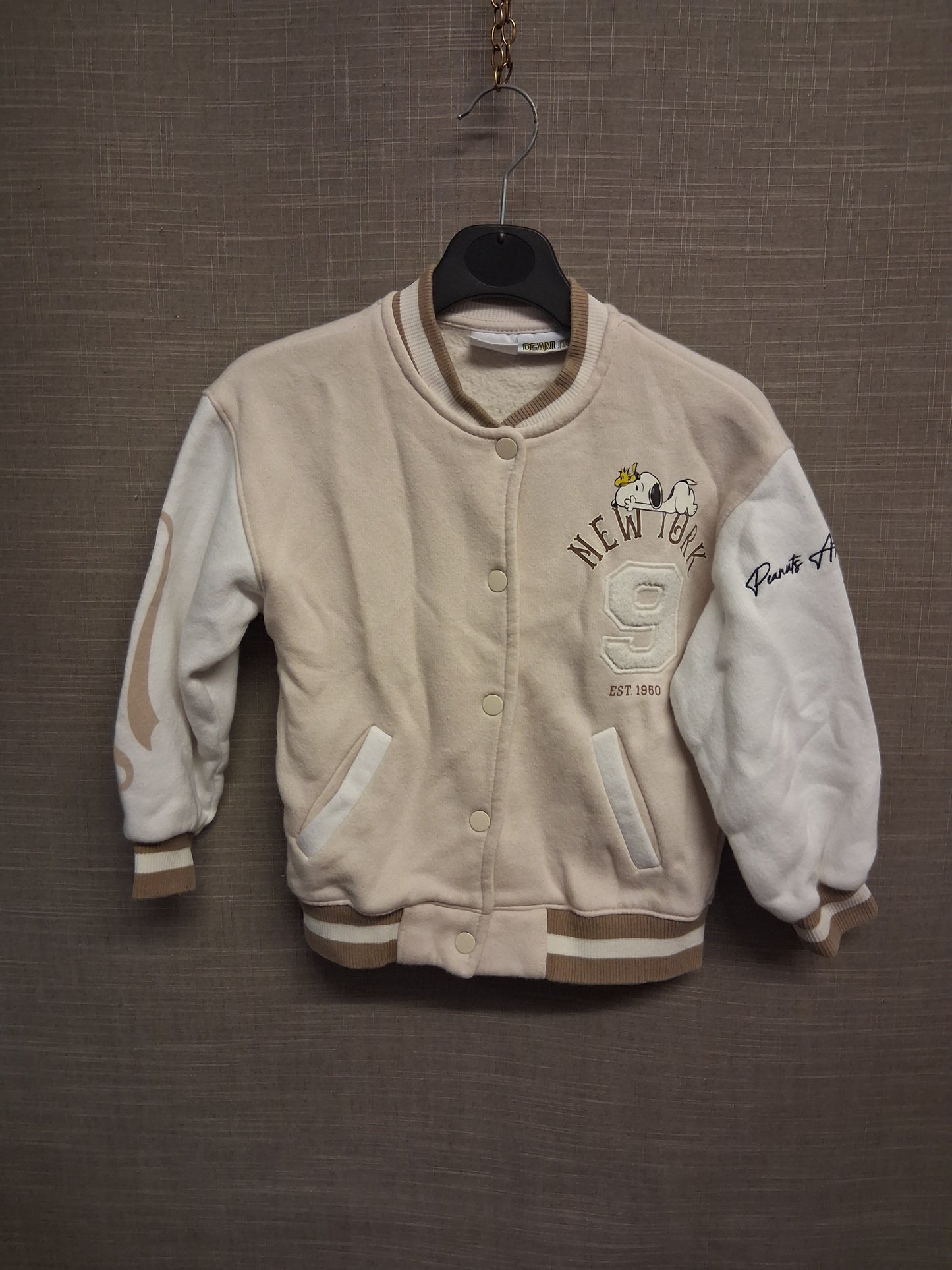 Zara Peanuts Snoopy Bomber Varisty Jacket Jersey Age 6-7 Years