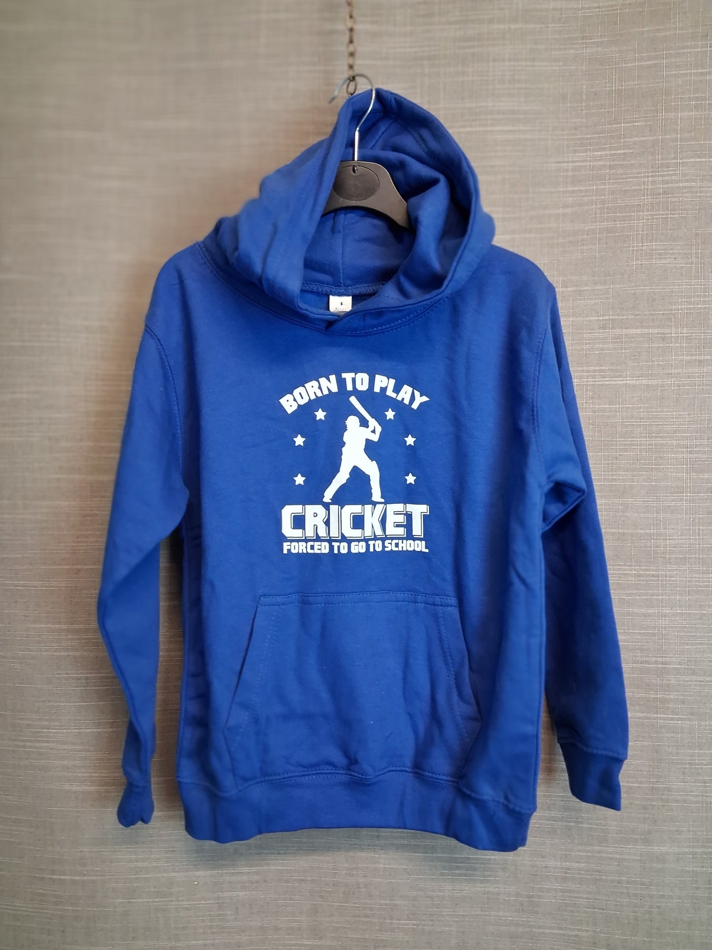 Just Hoods Boys Cricket Hoodie Blue Age 7-8 Years