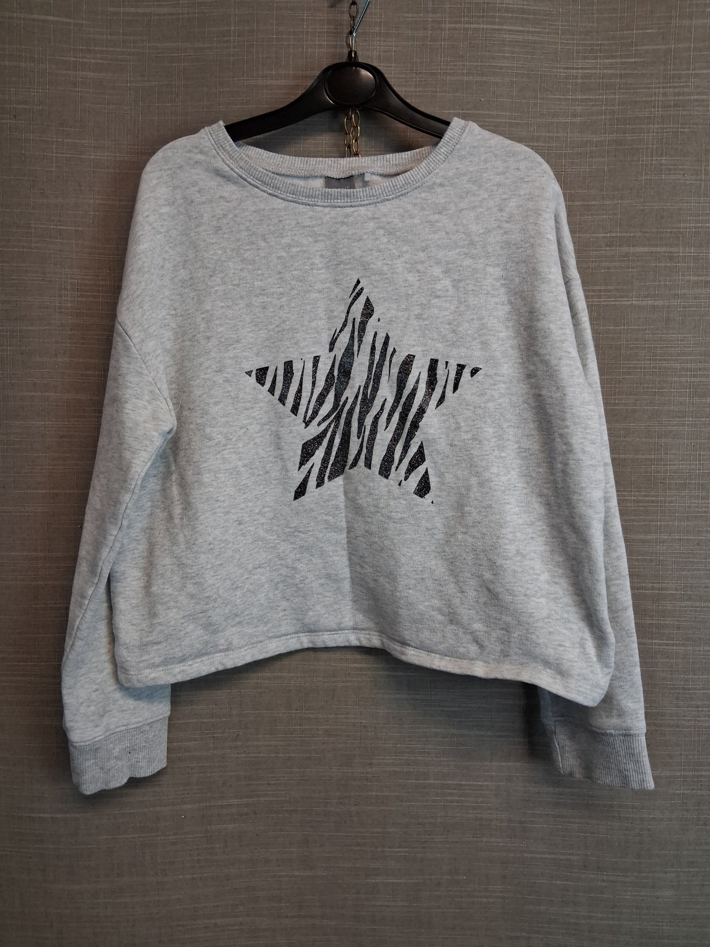 Next Girls Grey Sweater Age 12 Years Star Print