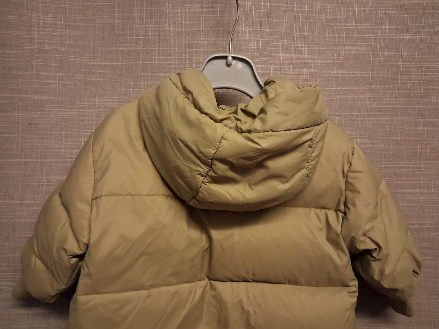 Zara Boys Beige Brown Puffer Coat Age 9-12 Months