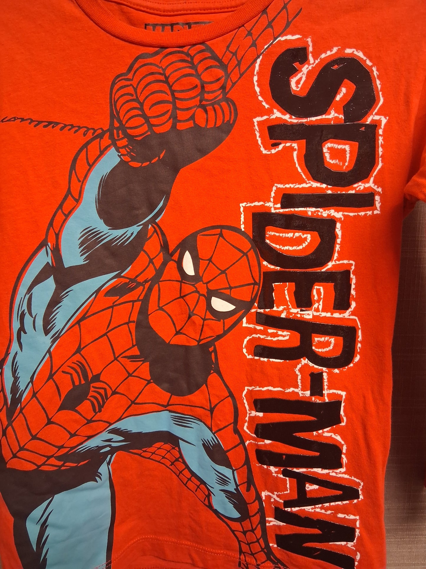 Nutmeg T-Shirt Long Sleeve Red Spiderman Graphic Age 6-7 Years