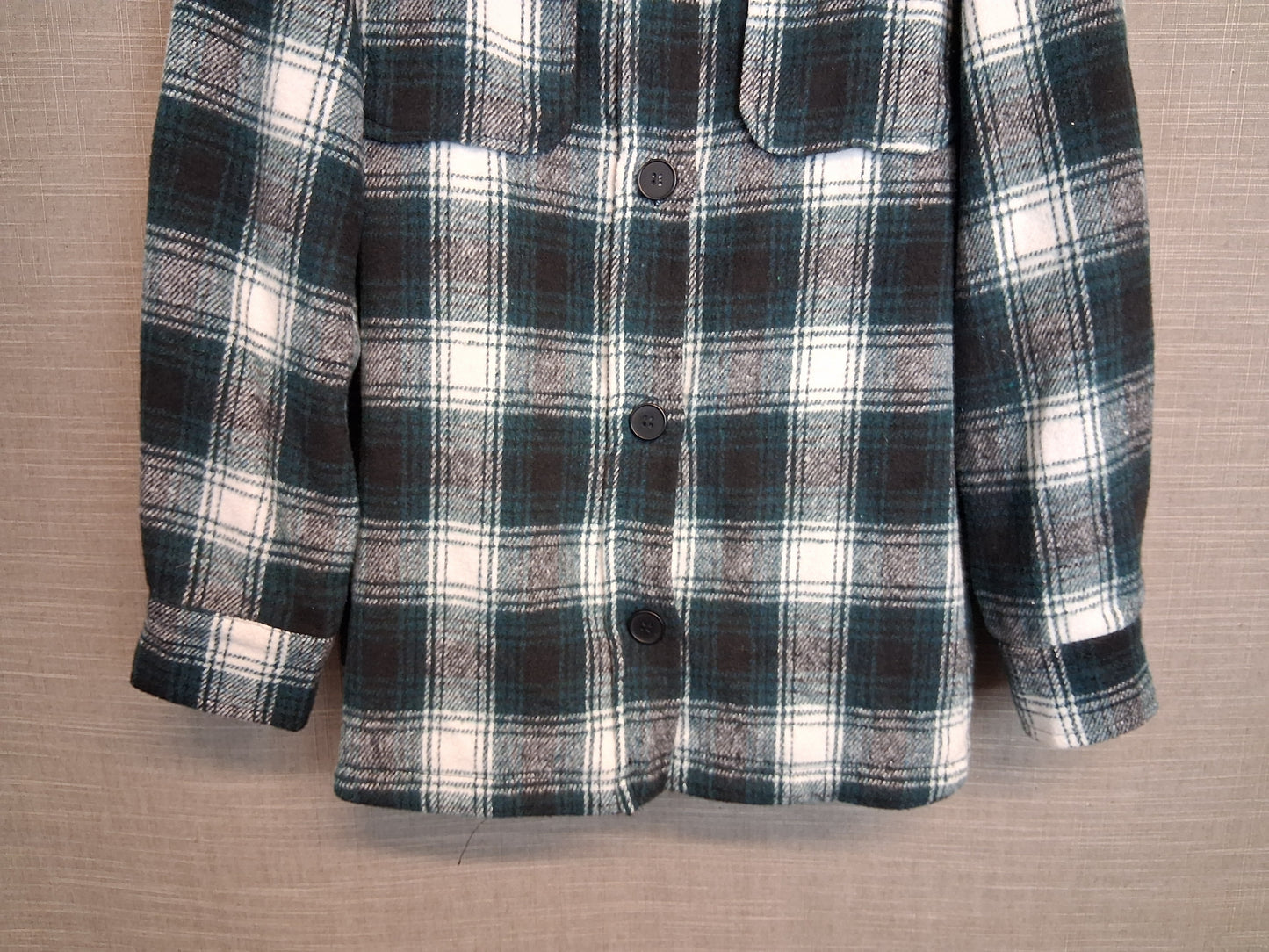 New Look Girls Green Check Flannel Style Shirt Age 10-11 Years
