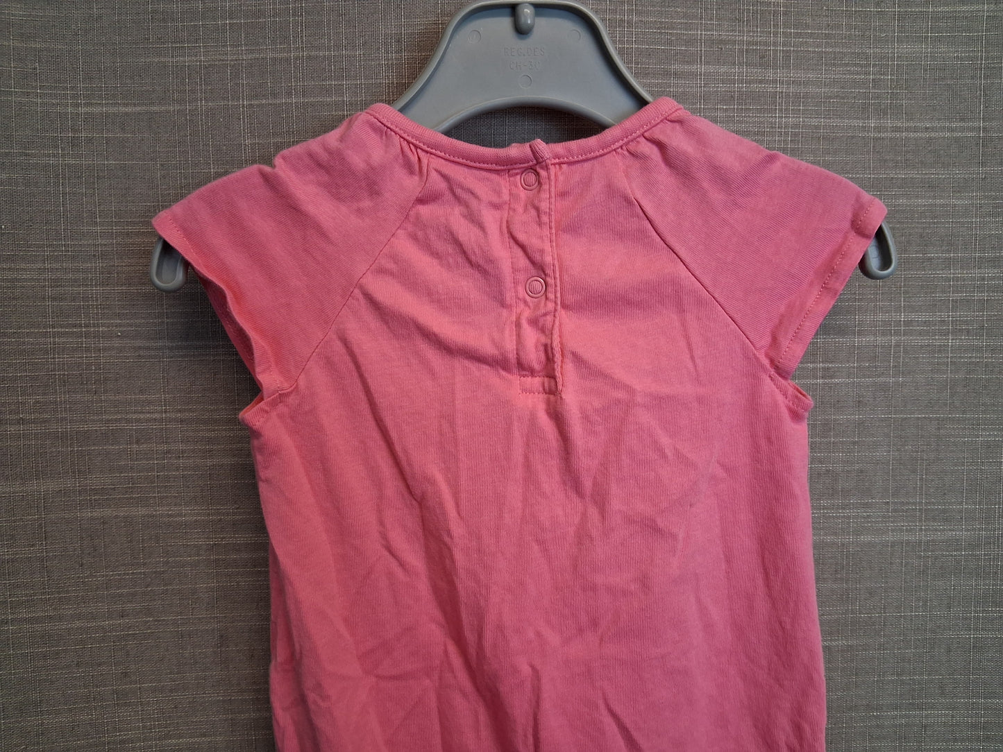 F&F Girls Pink Romper Sleepsuit Age 6-9 Months