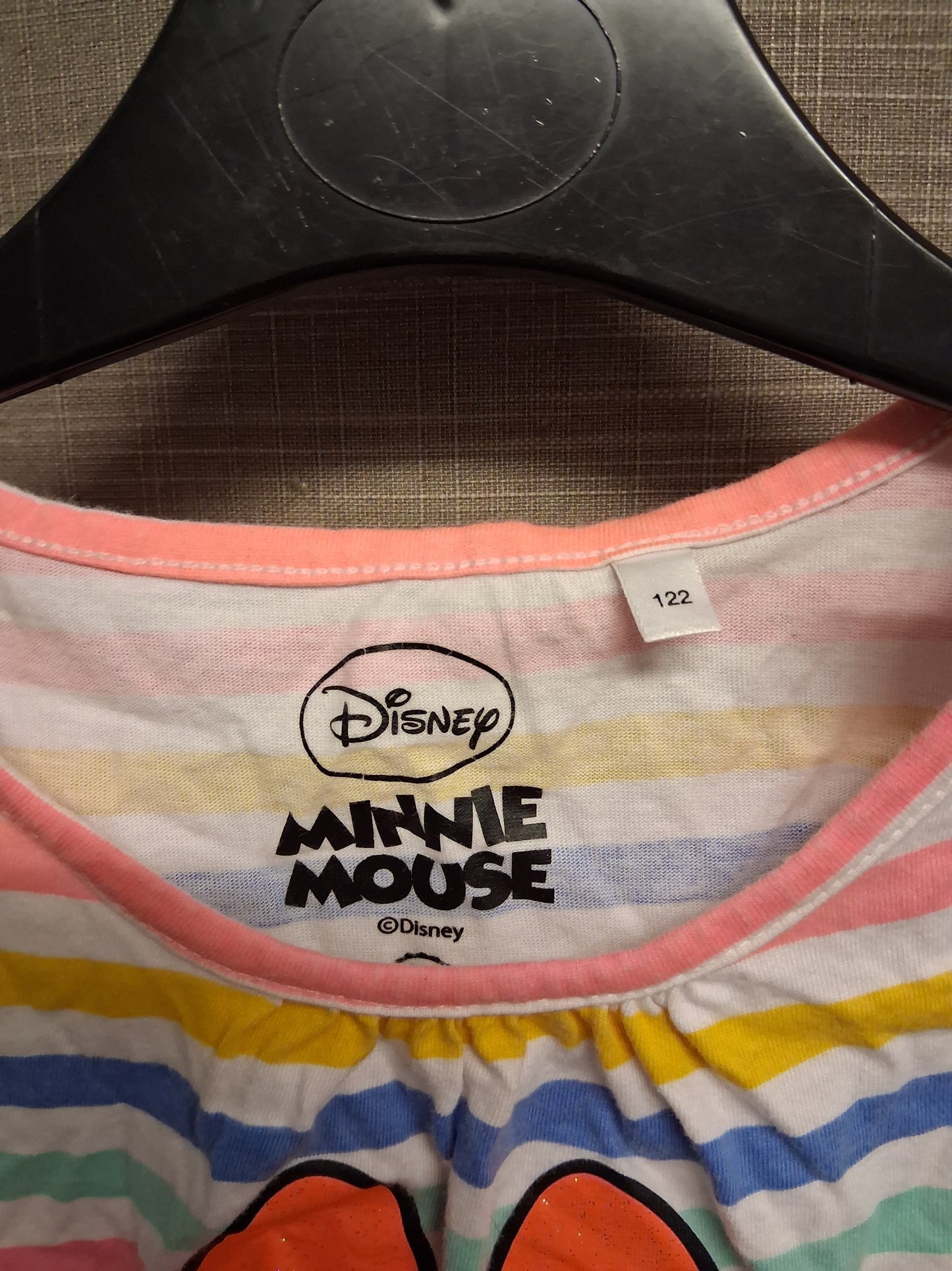 Disney Minnie Mouse Multicolour Striped Vest Top Age 6 Years