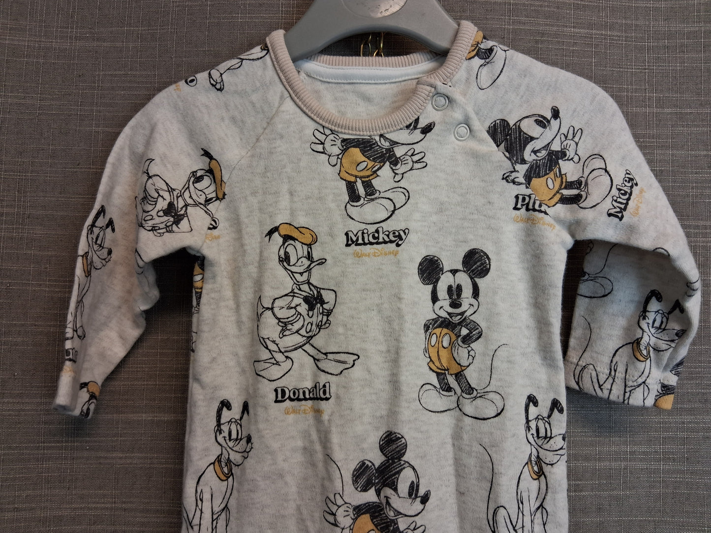 Disney Boys Mickey Mouse Sleepsuit Romper Age 3-6 Months