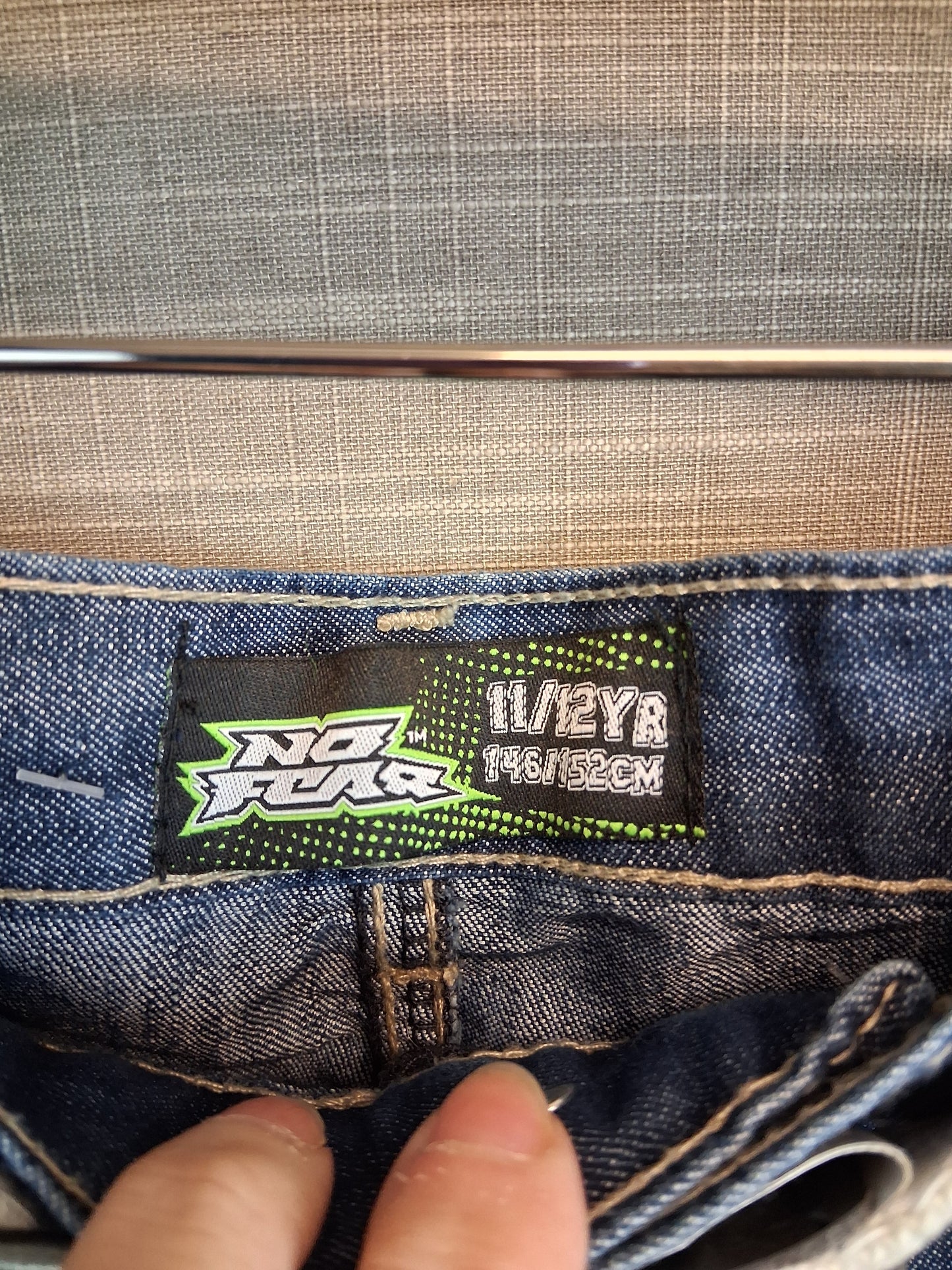 No Fear Boys Blue Denim Short Skorts Age 11-12 Years
