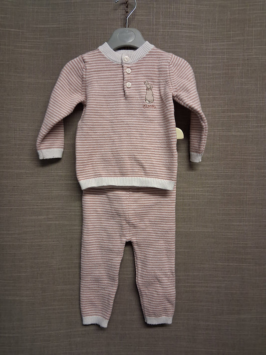 Marks & Spencer Peter Rabbit "Flopsy" 2 Piece Knitted Outfit Age 9-12 Months
