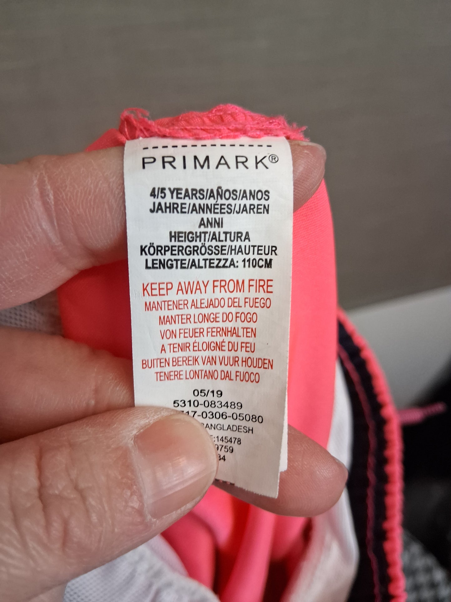 Primark Boys Swim Shorts Age 4-5 Years Hot Pink