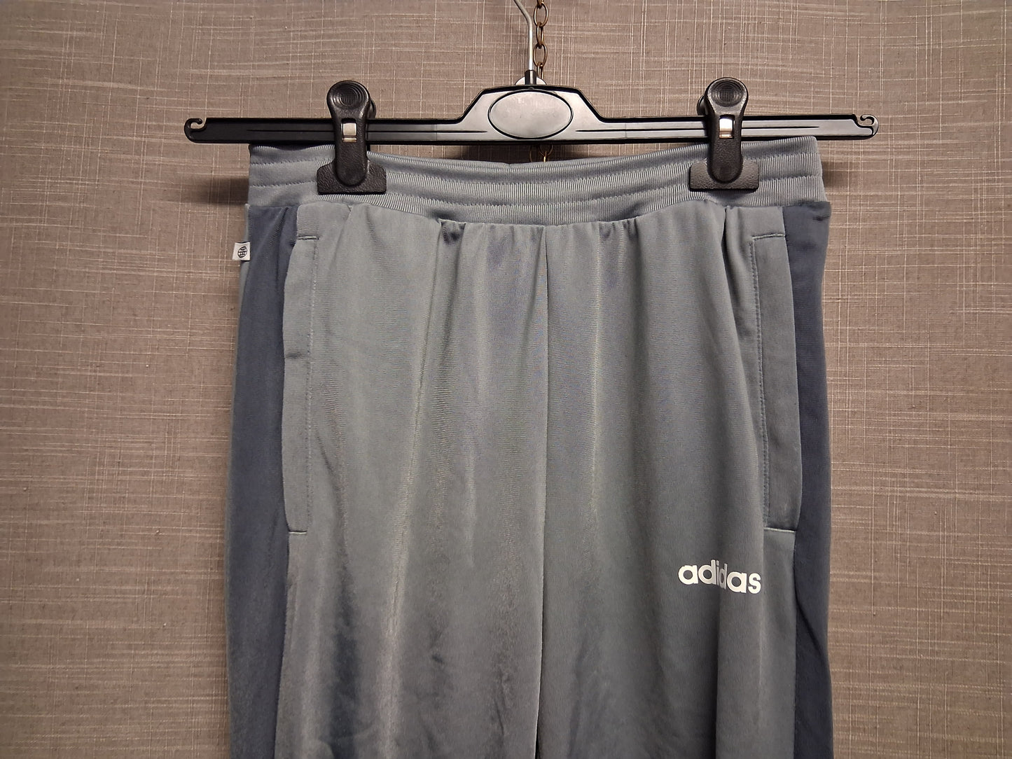 Adidas Boys Grey Joggers Elastic Hem Age 13-14 Years