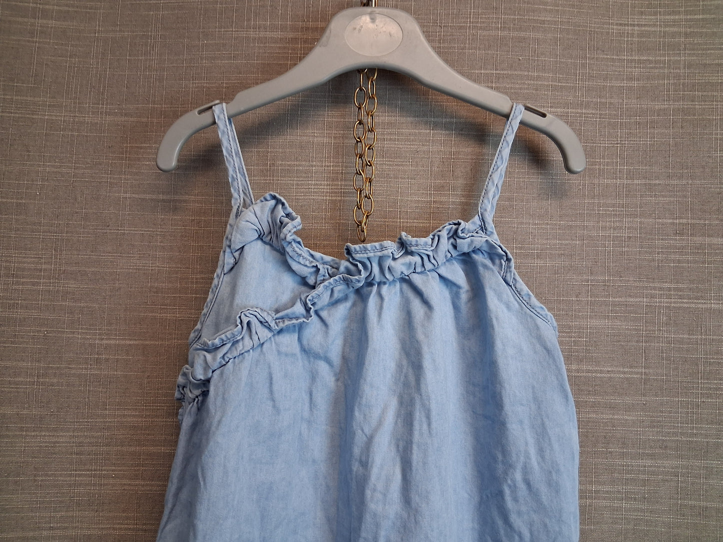 Next Girls Chambray Denim Sundress Age 7 Years