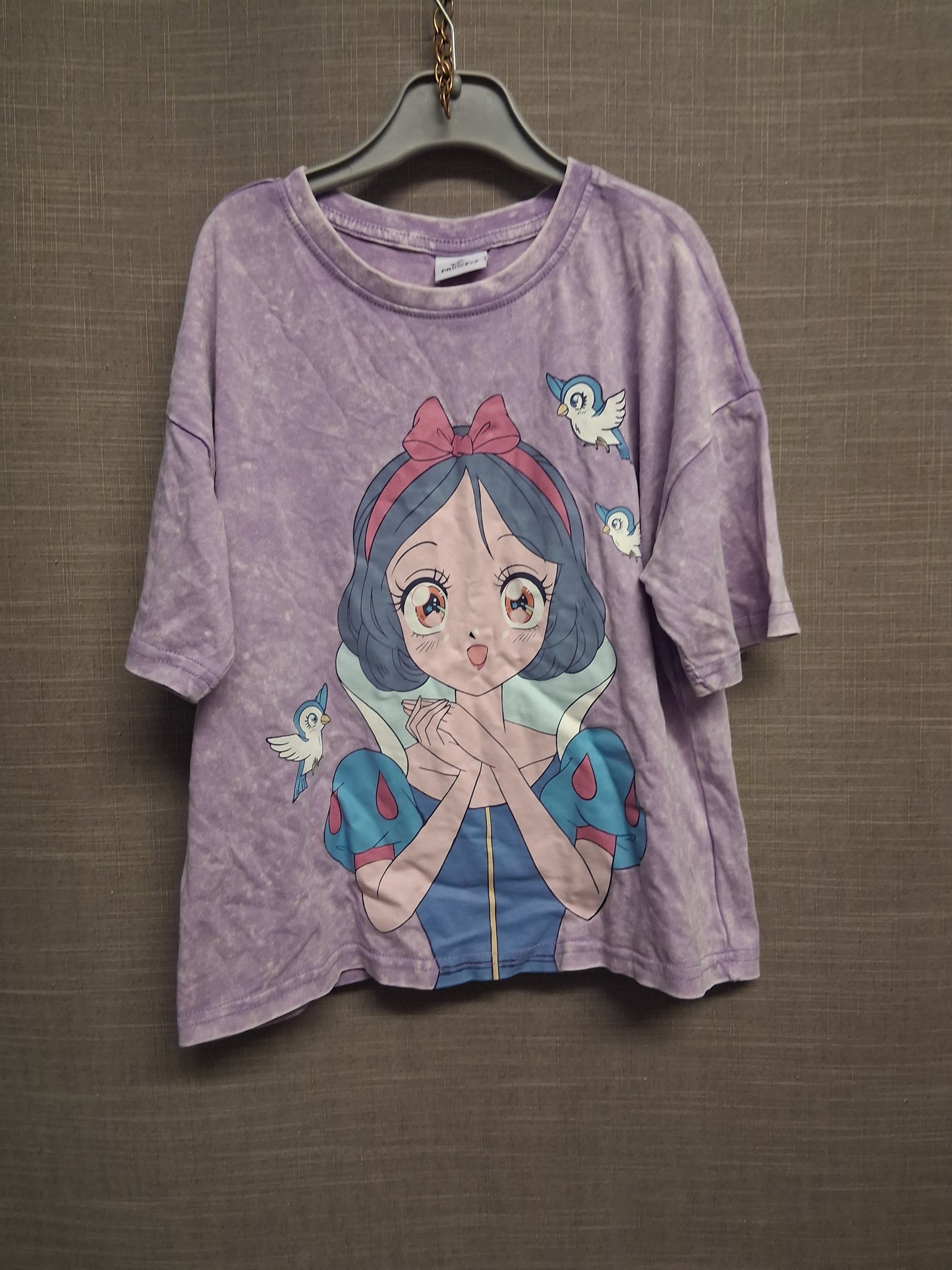 Nutmeg Disney Girls Lilac Snow White Oversized Short Sleeve T-Shirt Age 8-9 Years