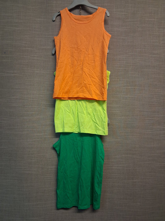 F&F Boys Vest Tank Tops Set of 3 Multicolour Age 5-6 Years