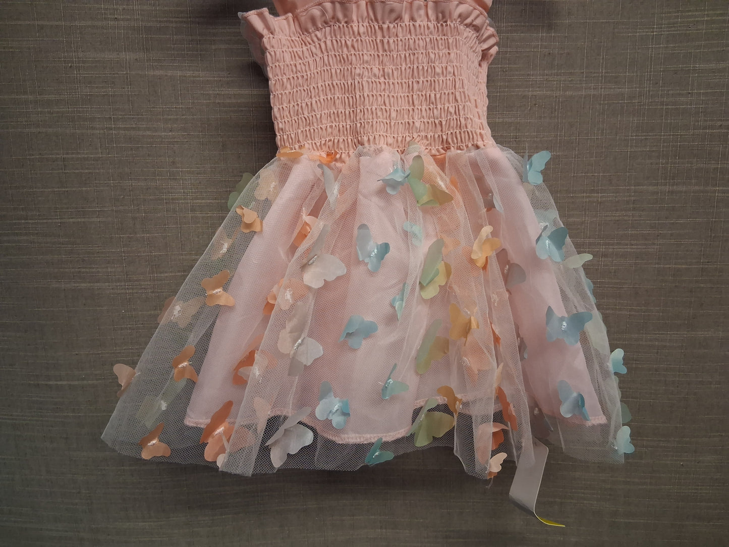 Shein Girls Butterfly Pink Dress Age 9-12 Months New