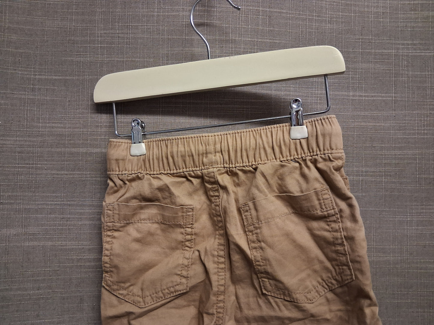 Nutmeg Boys Brown Shorts Elastic Waist Age 12-18 Months 100% Cotton