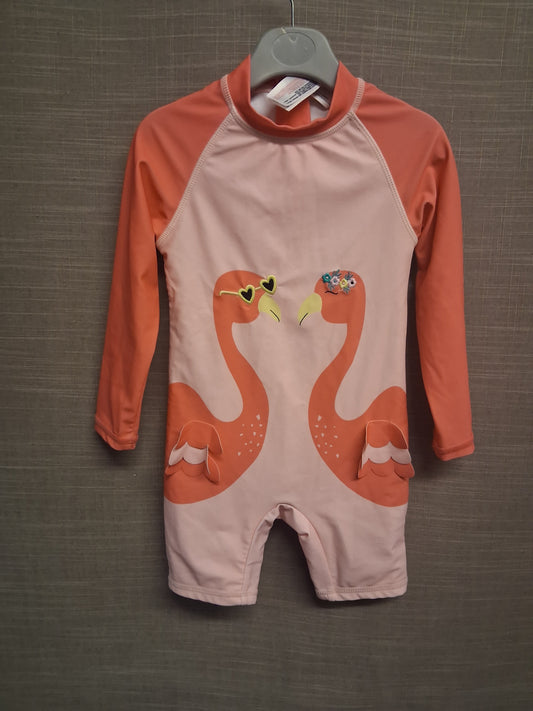 Primark Girls UV Swimsuit One Piece Age 18-24 Months