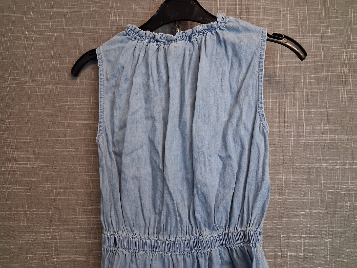 Gap Girls Blue Chambray Denim Sleeveless Dress Age 6-7 Years