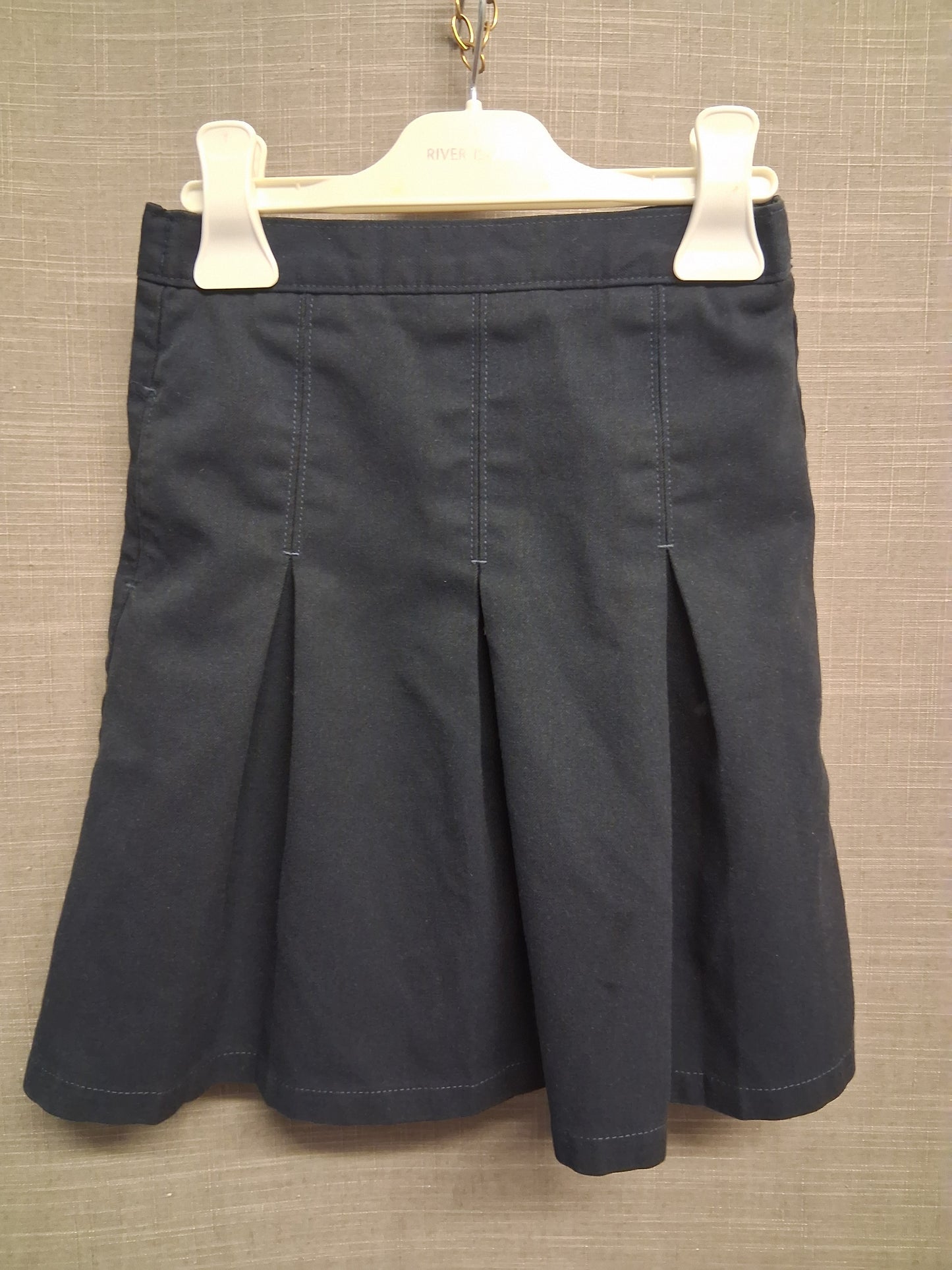 Marks and Spencer Girls School Skirt Navy Age 6-7 Years