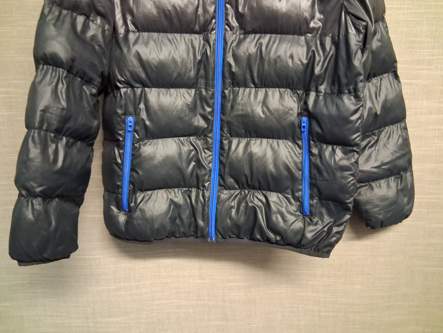 Adidas Boys Black Puffer Jacket Coat Showerproof Age 13-14 Years