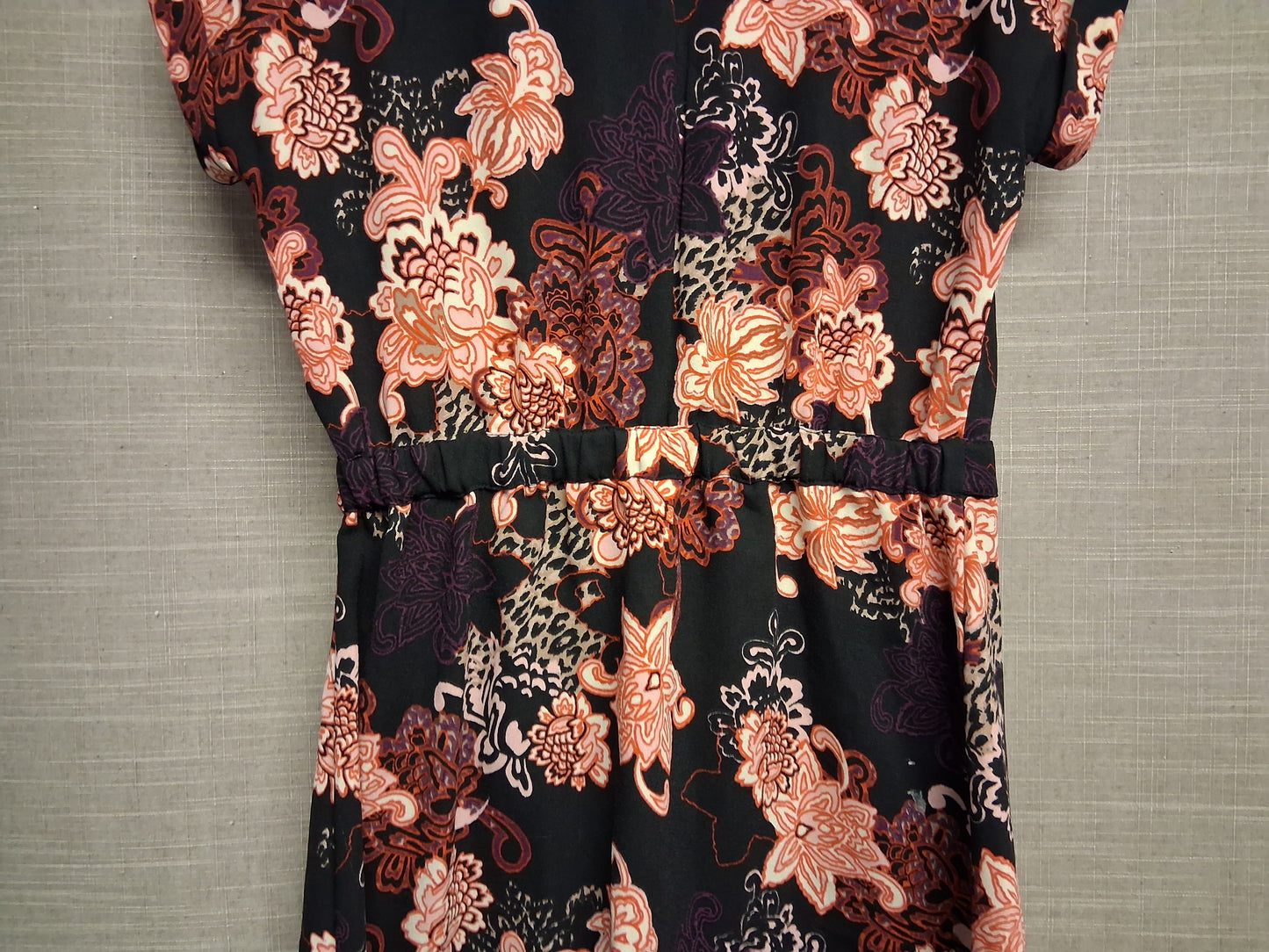 River Island Girls Shirt Dress Floral Multicolour Lace Shoulders Age 10 Years