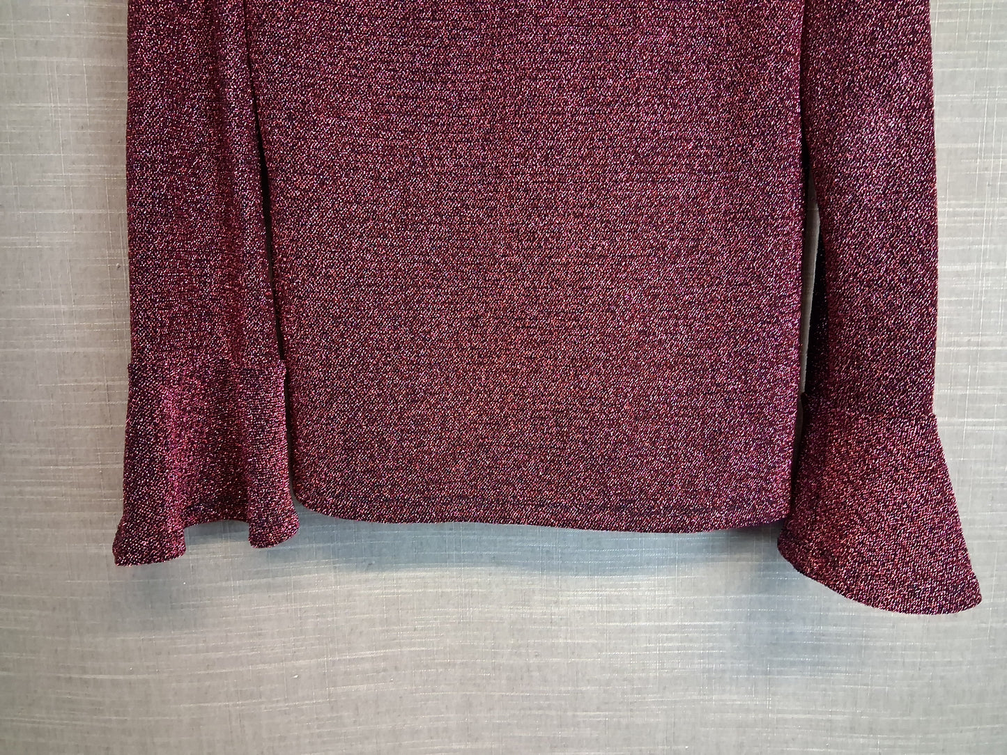 Nutmeg Girl Pink Glittery Long Sleeve Top Age 13-14 Years