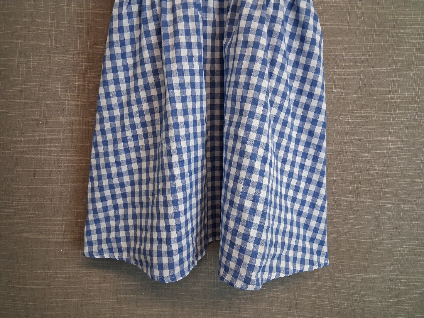 Shein Girls Blue White Gingham Dress Age 8 Years