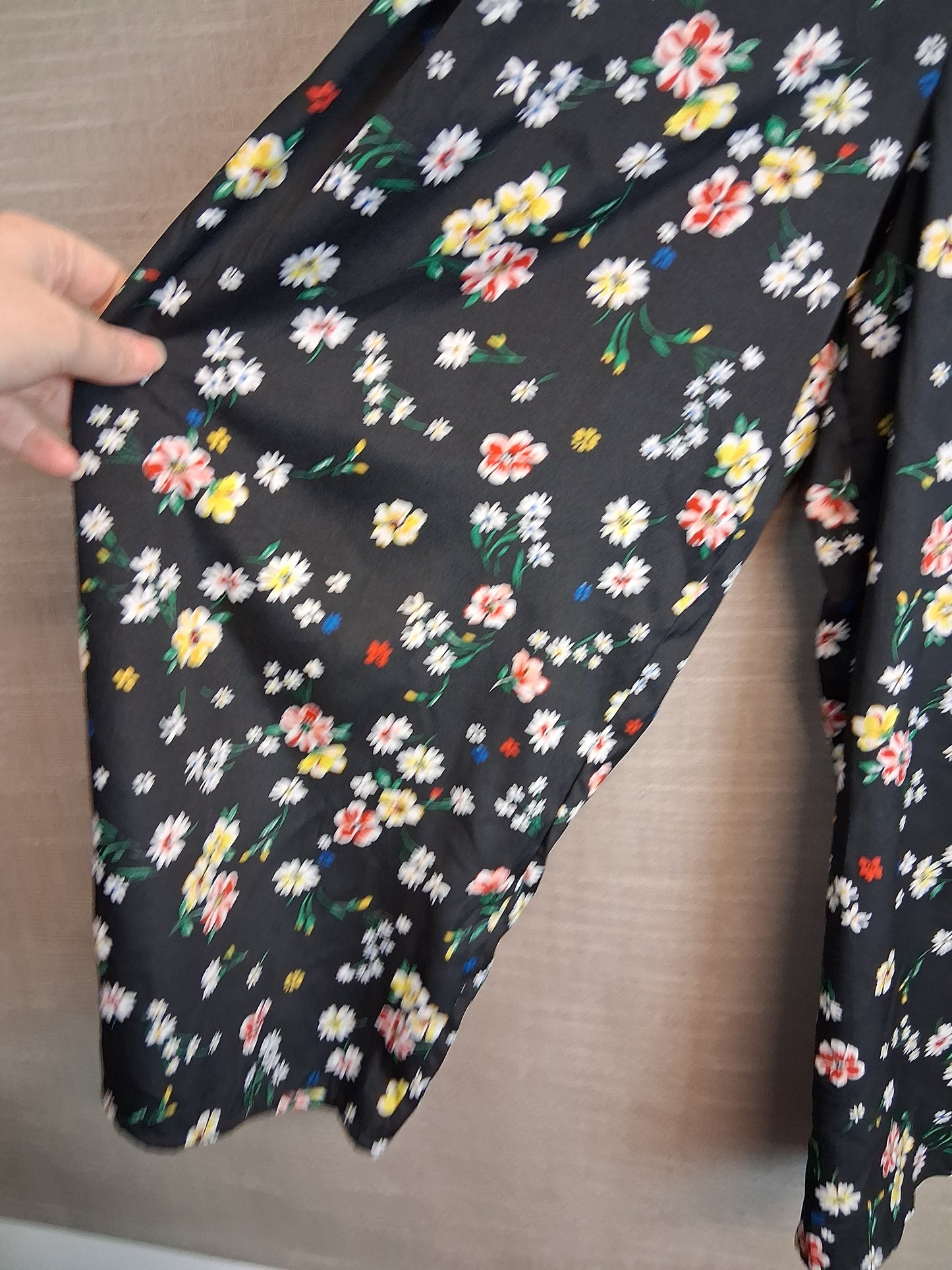 New Look Girls Black Floral Jumpsuit Lightweight Age 13 Years