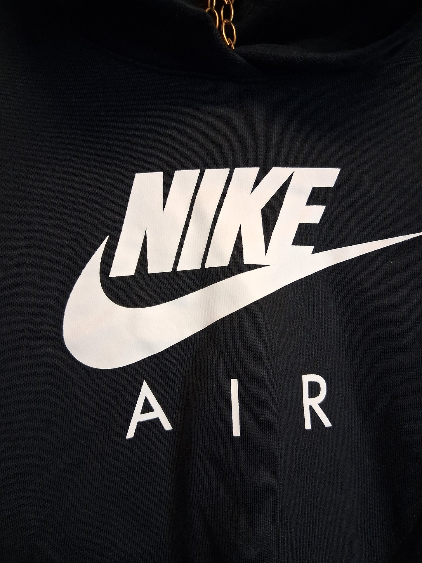 Nike Air Girls Black Cropped Hoodie Age 12-13 Years