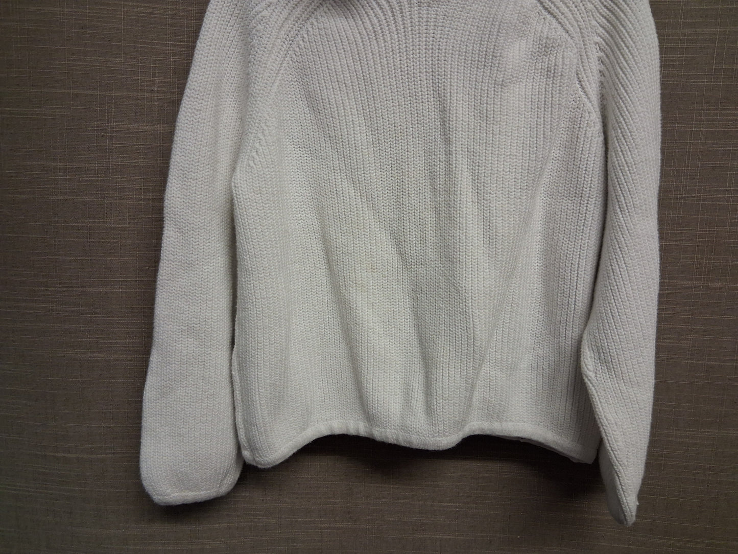 Zara Boys White Knitted Hoodie Long Sleeve Age 4-5 Years
