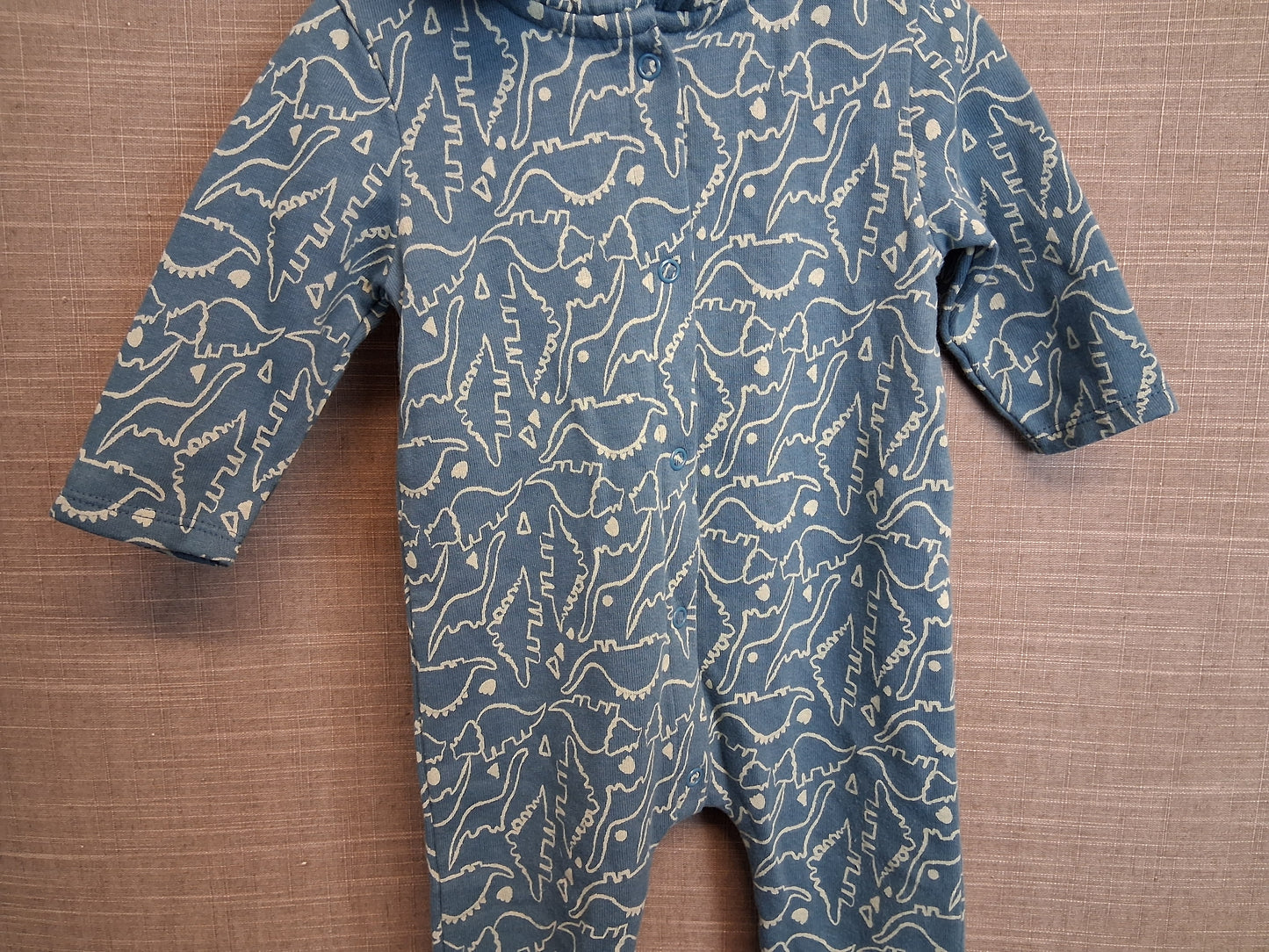 Primark Boys Dinosaur Theme All in One With Hood Age 3-6 Months