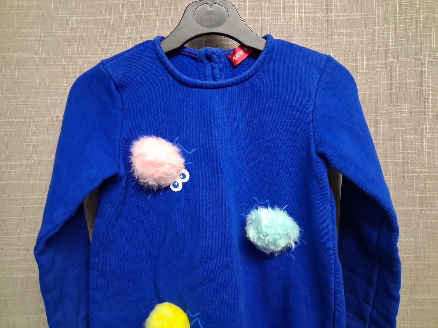 Agatha Ruiz De La Prada Blue Jersey Jumper Dress Age 6 Years