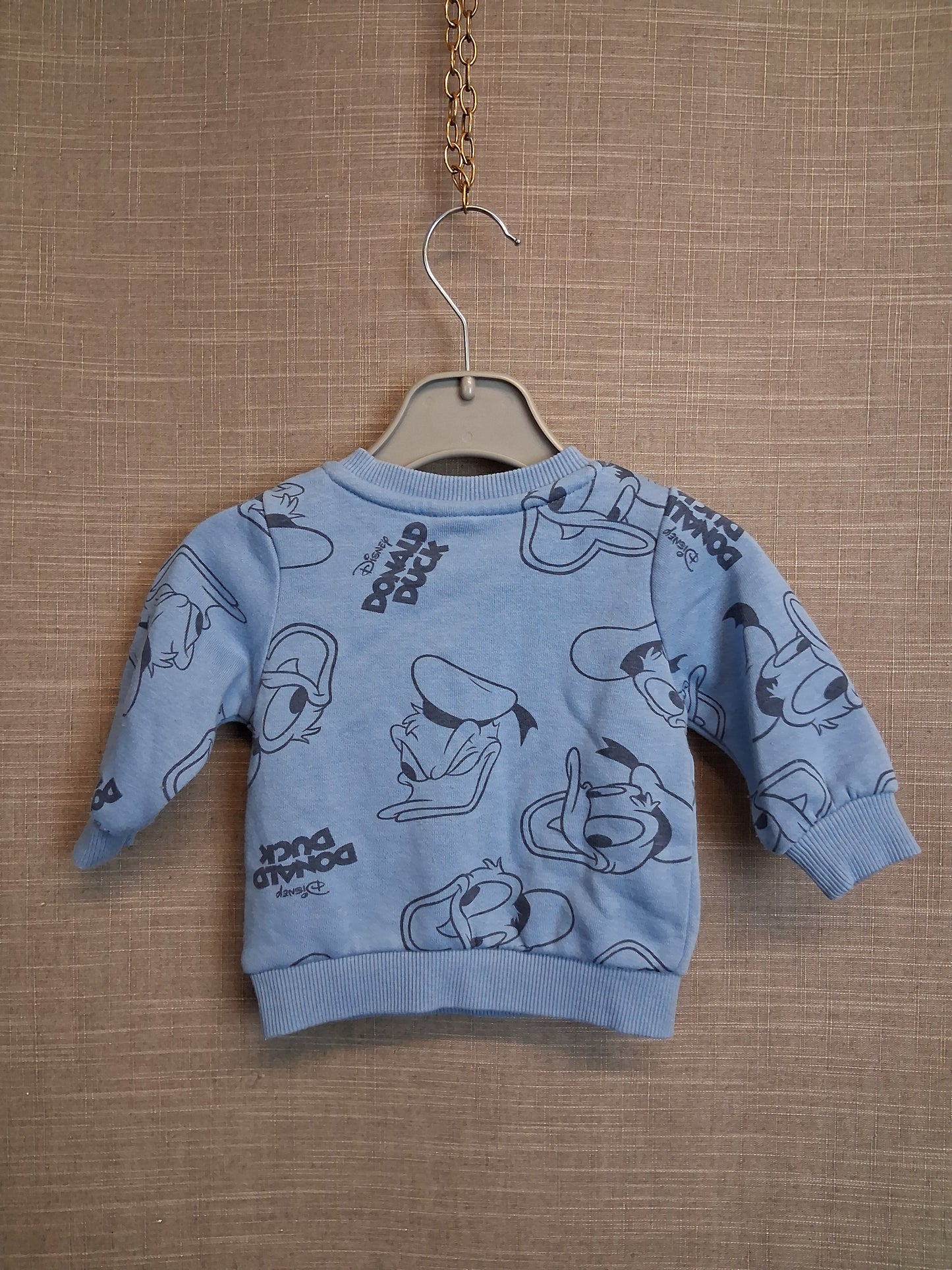Primark Disney Donald Duck Sweater Blue Age 0-3 Months