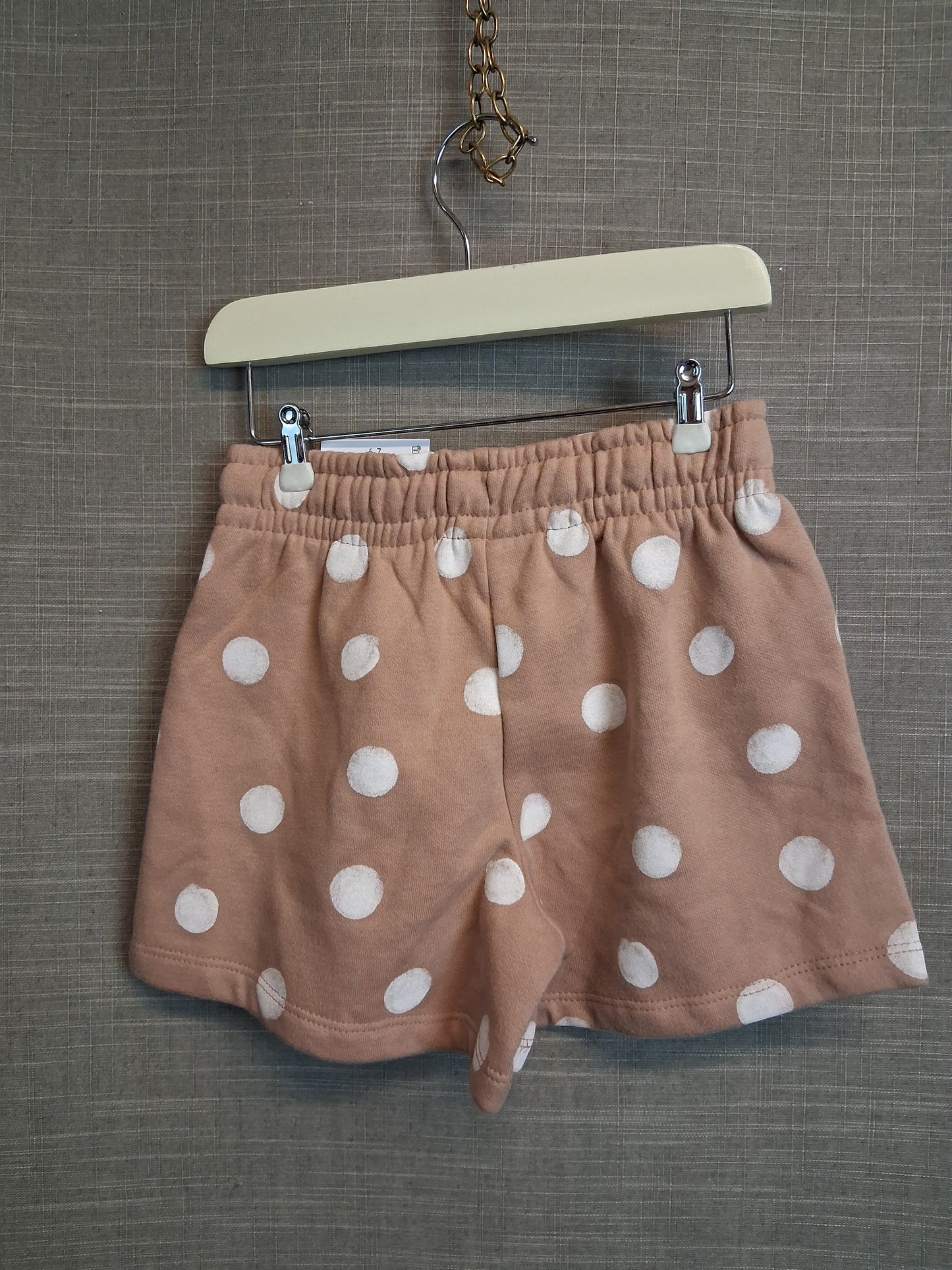 George Girls Beige Spotty  Jersey Shorts Age 6-7 Years New