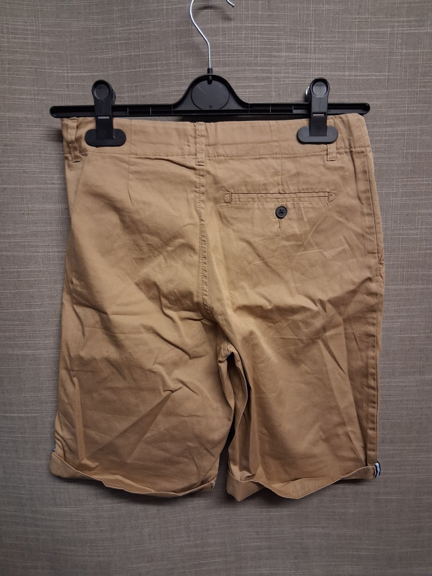 H&M Boys Brown Chino Shorts Elastic Waist Age 12-13 Years New