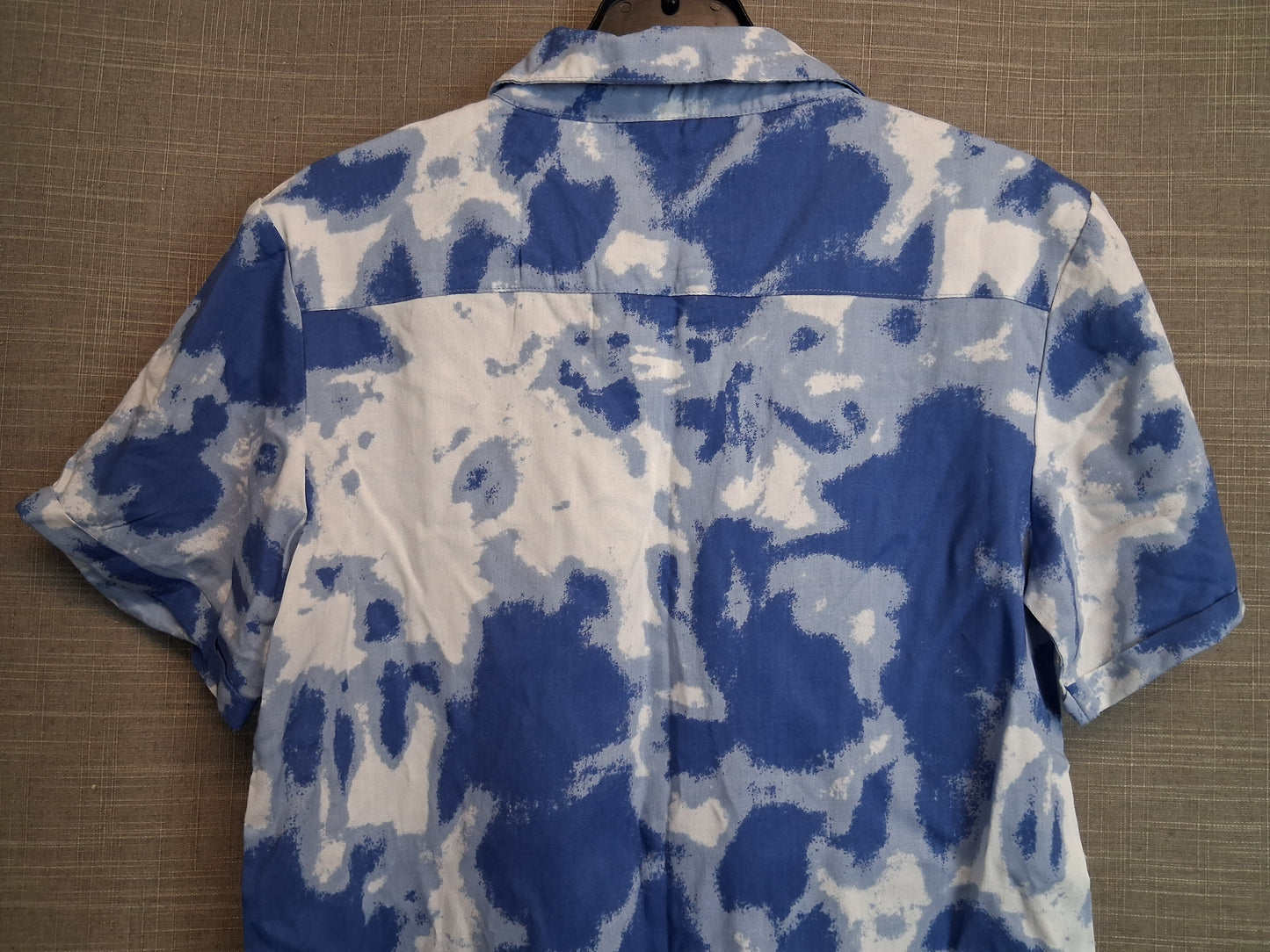 Pep & Co Boys Short Sleeve Shirt Age 9-10 Years Blue Tie Dye New