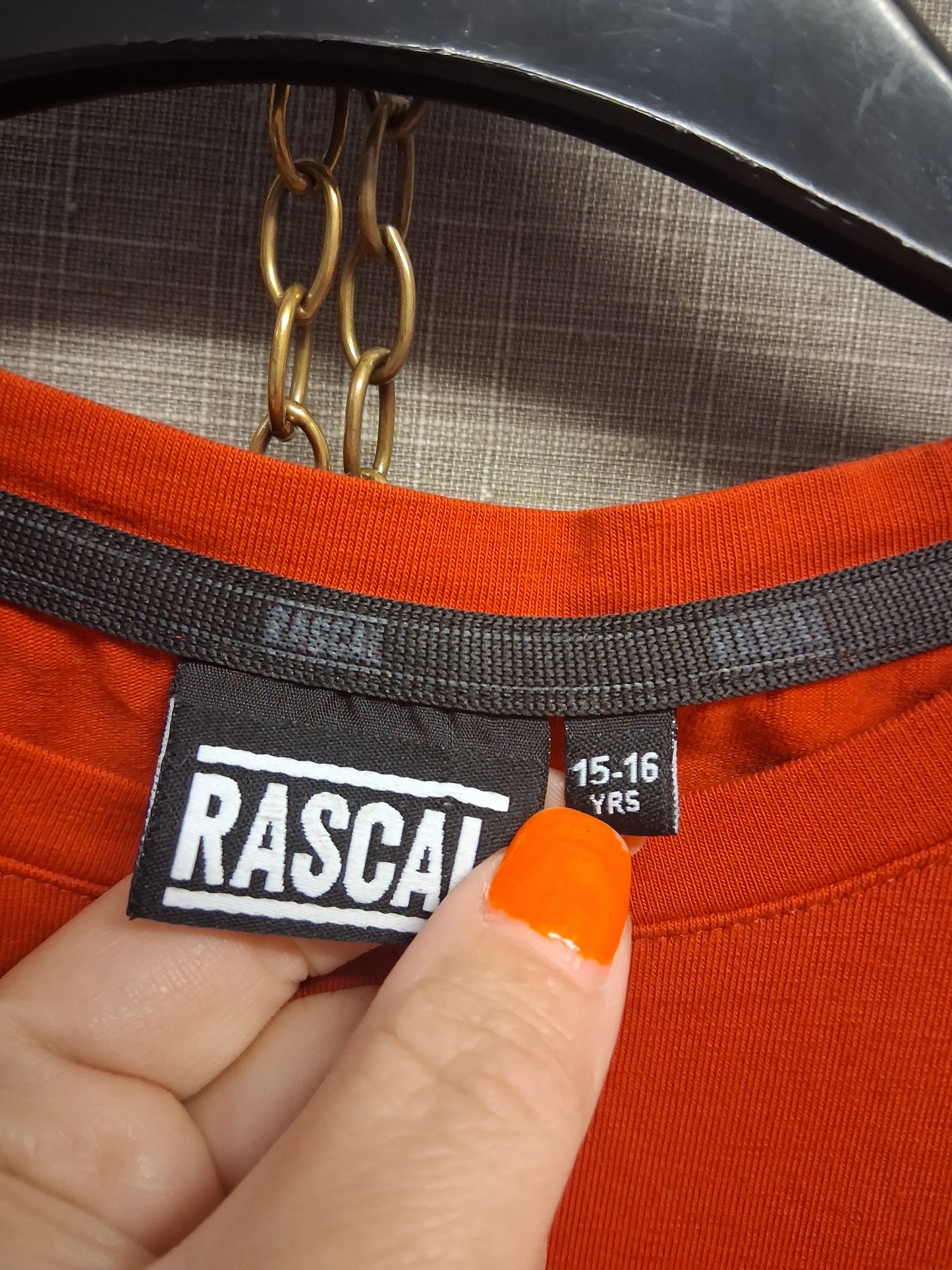Rascal Boys Red Short Sleeve T-Shirt Age 15-16 Years