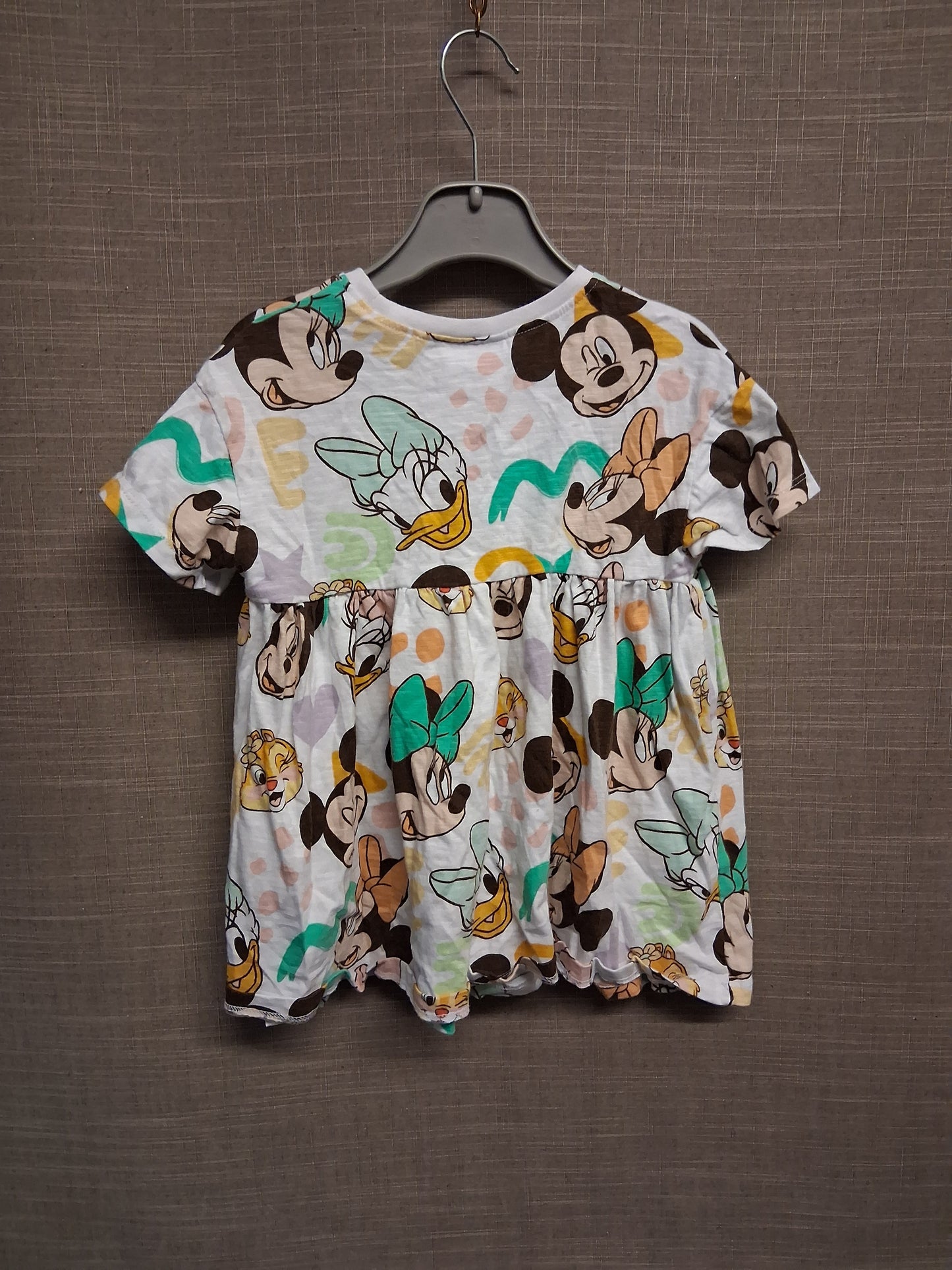 Next Disney White Short Sleeve Jersey T-Shirt Dress Age 12-18 Months