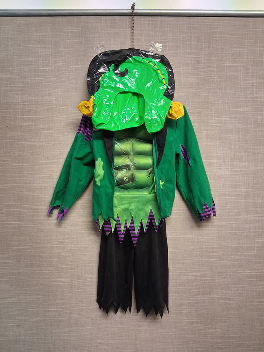 George Halloween Frankenstein Fancy Dress Outfit Inflatable Head Piece Age 3-4 Years