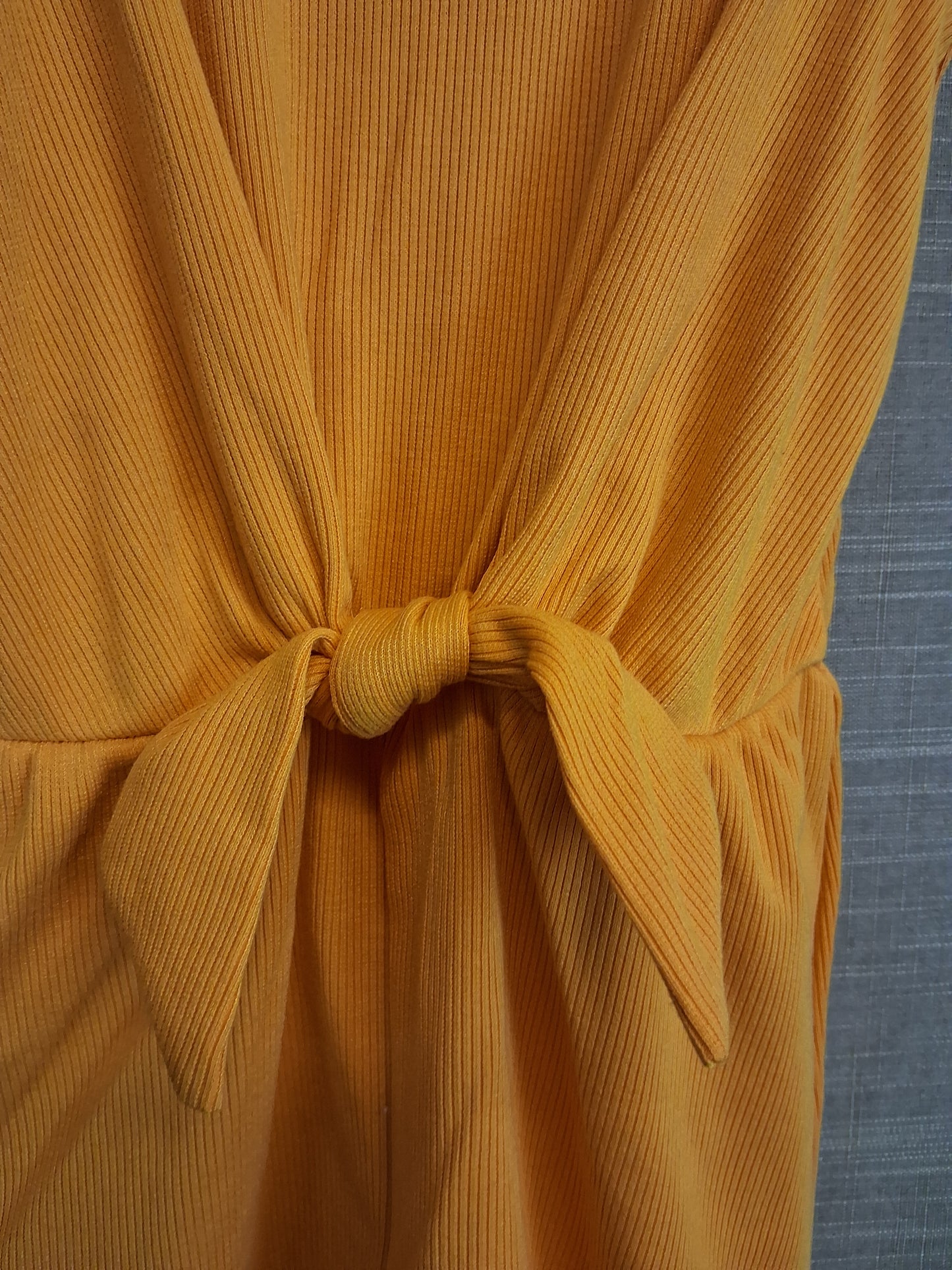 Primark Girls Yellow Playsuit Tie Front Age 7-8 Years