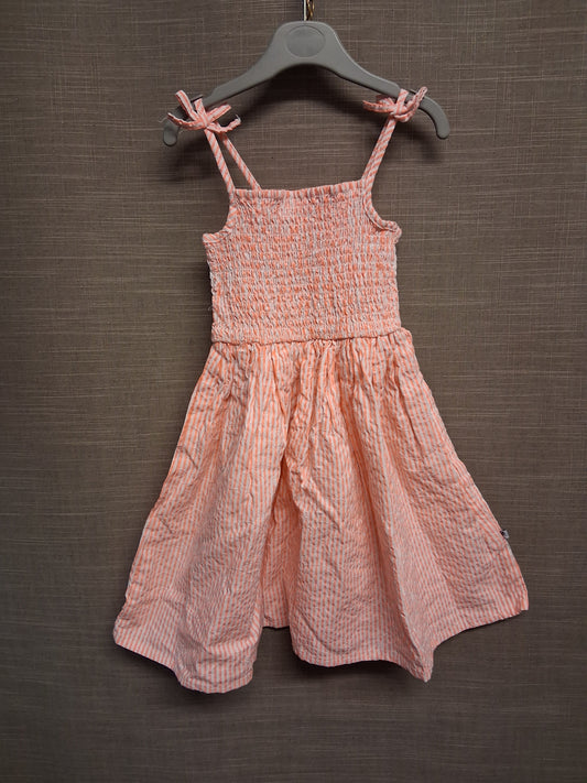 Lollidays Pink White Striped A Line Sundress Age 5-6 Years