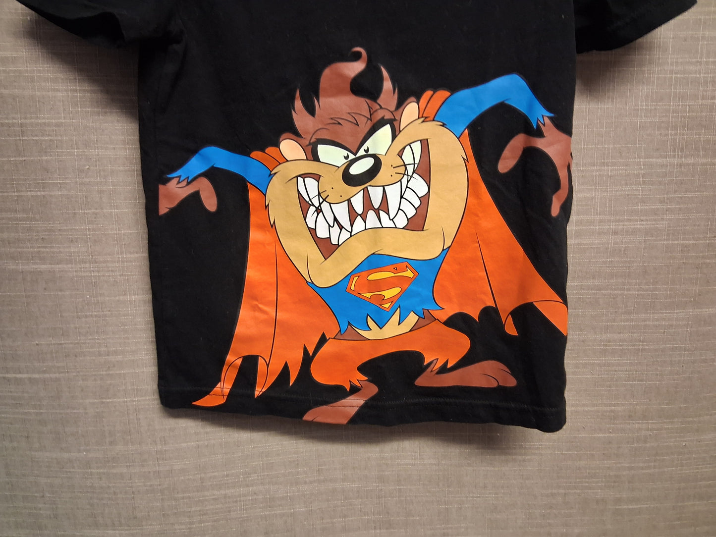 F&F Boys Looney Tunes Taz Black Short Sleeve T-Shirt Age 5-6 Years