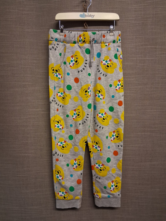 George Unisex "Pudsey" Children in Need Grey Joggers Age 6-7 Years