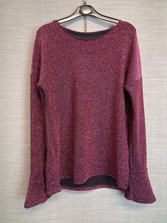 Nutmeg Girl Pink Glittery Long Sleeve Top Age 13-14 Years