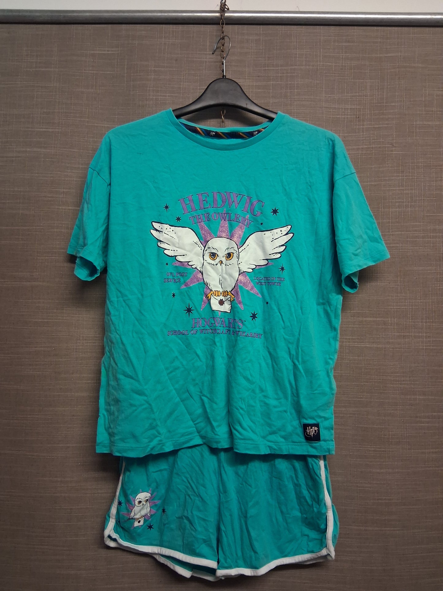 Marks and Spencer Harry Potter Hegwig Pyjamas PJs 2 Piece Set Age 13-14 Years